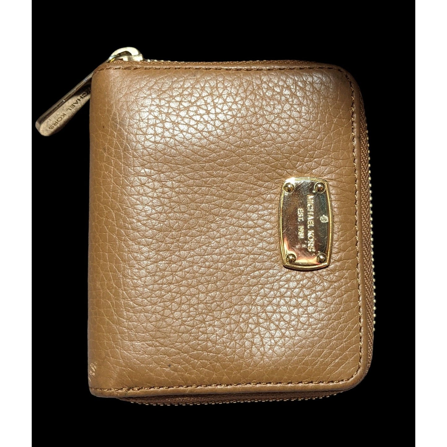 Michael Kors Brown Pebbled Leather Wallet