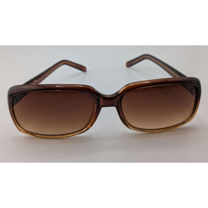 Nine West Womens Brown Gradient Rectangle Sunglasses 57mm Lenses With Minor Wear And Damaged Hinge