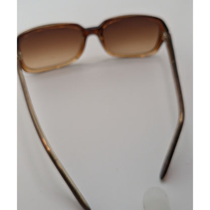 Nine West Womens Brown Gradient Rectangle Sunglasses 57mm Lenses With Minor Wear And Damaged Hinge