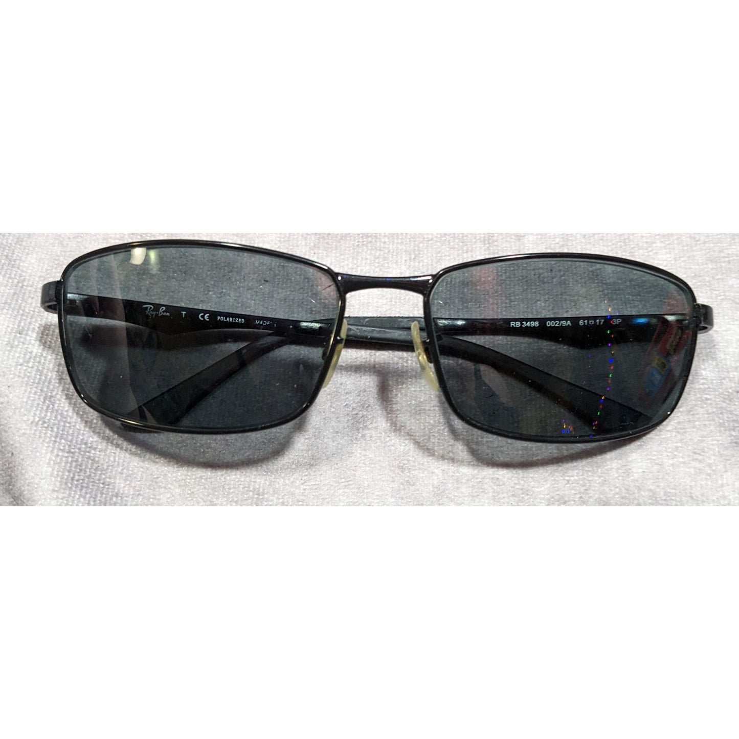 RayBan RB3498 Black Sunglasses FRAMES ONLY