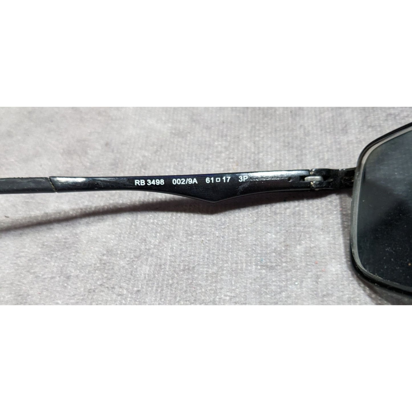 RayBan RB3498 Black Sunglasses FRAMES ONLY