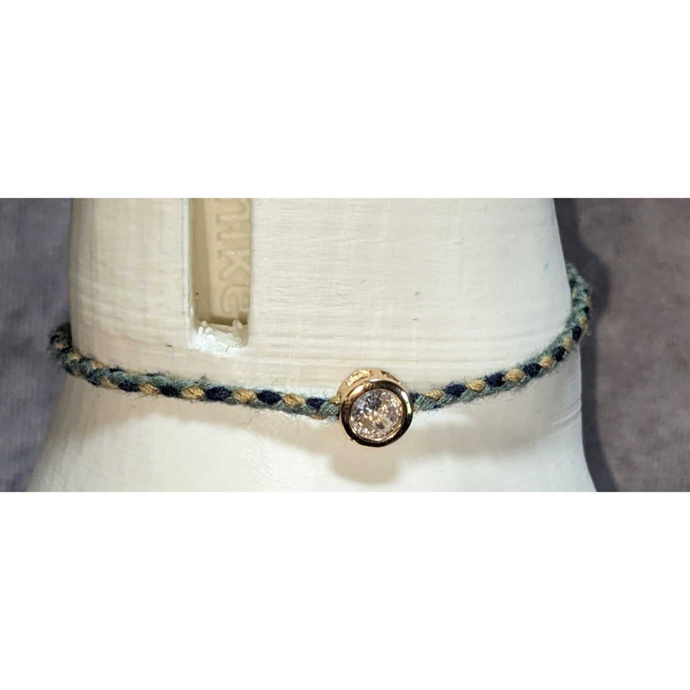 Boho Dainty Plunder Braided Tassel Crystal Charm Adjustable Bracelet