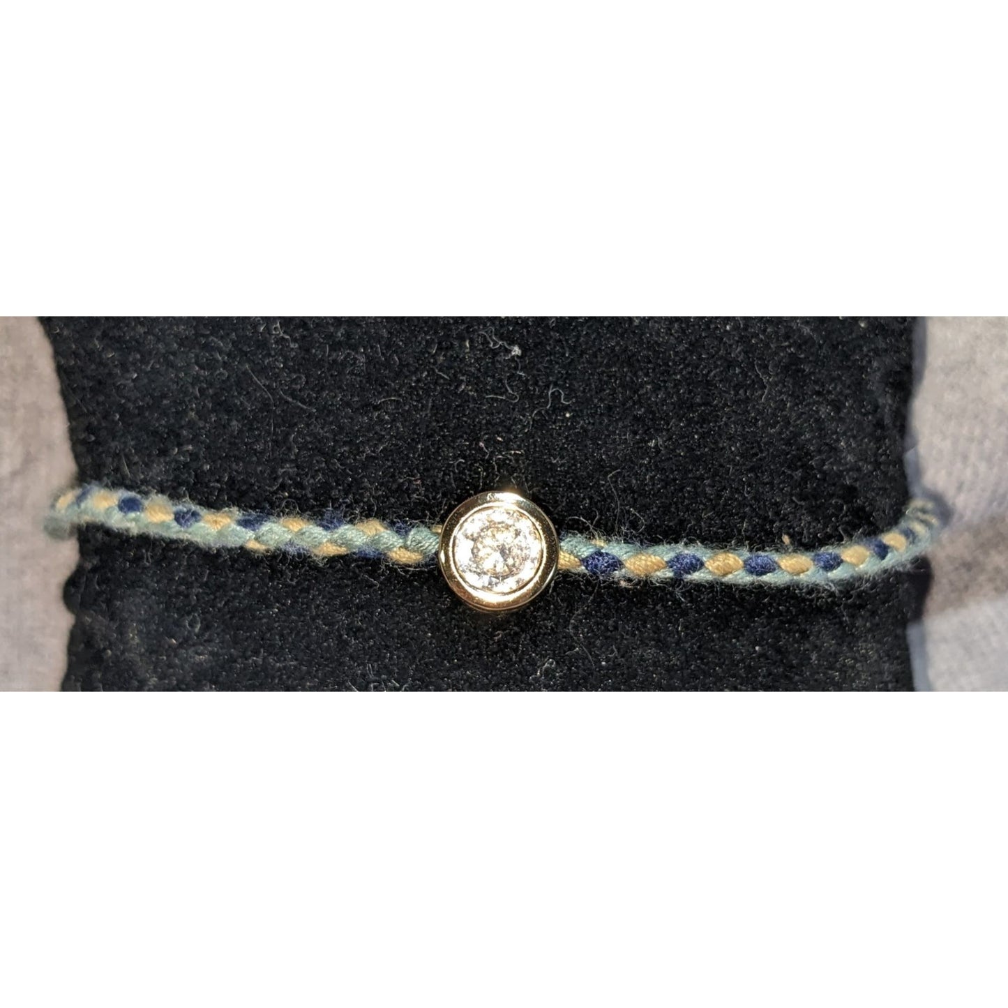 Boho Dainty Plunder Braided Tassel Crystal Charm Adjustable Bracelet