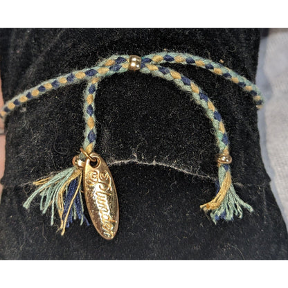 Boho Dainty Plunder Braided Tassel Crystal Charm Adjustable Bracelet