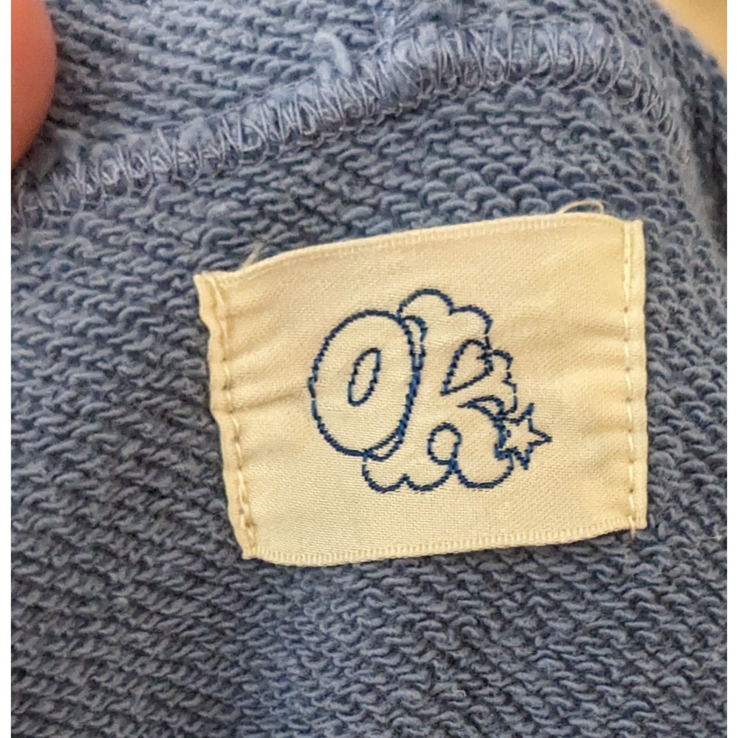 OK Kiko Blue Hooded Track Jacket With Pockets Size Medium