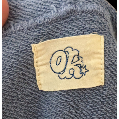 OK Kiko Blue Hooded Track Jacket With Pockets Size Medium