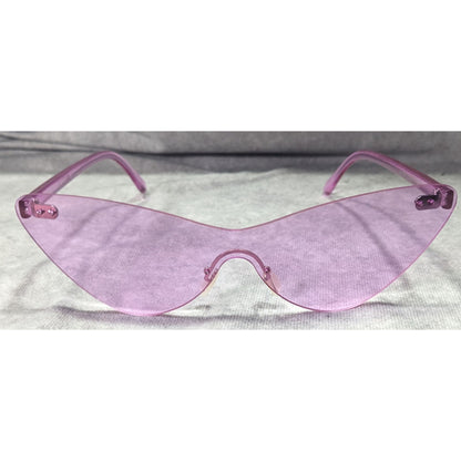 Funky Cateye Translucent Purple Fashion Sunglasses