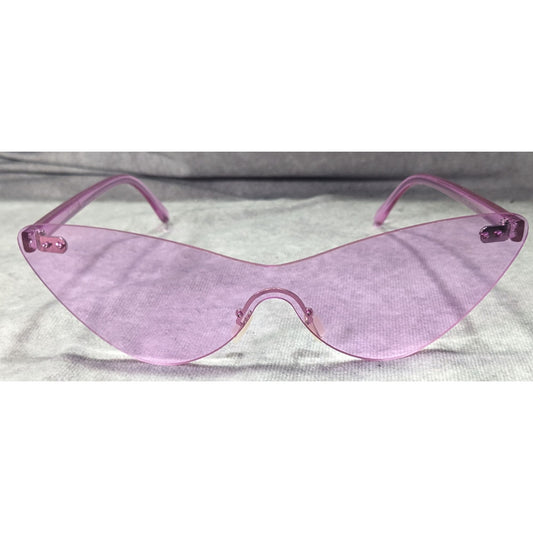 Funky Cateye Translucent Purple Fashion Sunglasses