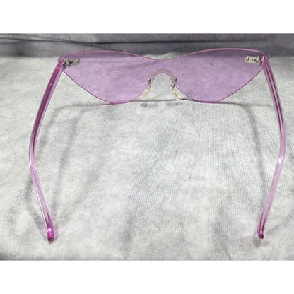 Funky Cateye Translucent Purple Fashion Sunglasses