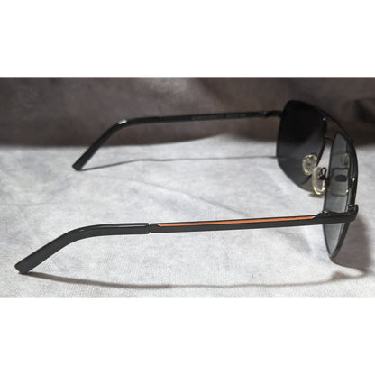 Mojiken Black And Orange Aviator Sunglasses