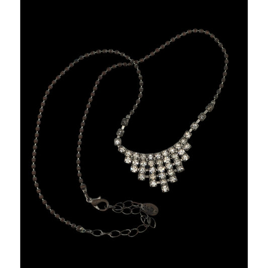 Aldo Glam Silver-Tone Rhinestone Statement Necklace