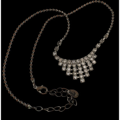 Aldo Glam Silver-Tone Rhinestone Statement Necklace