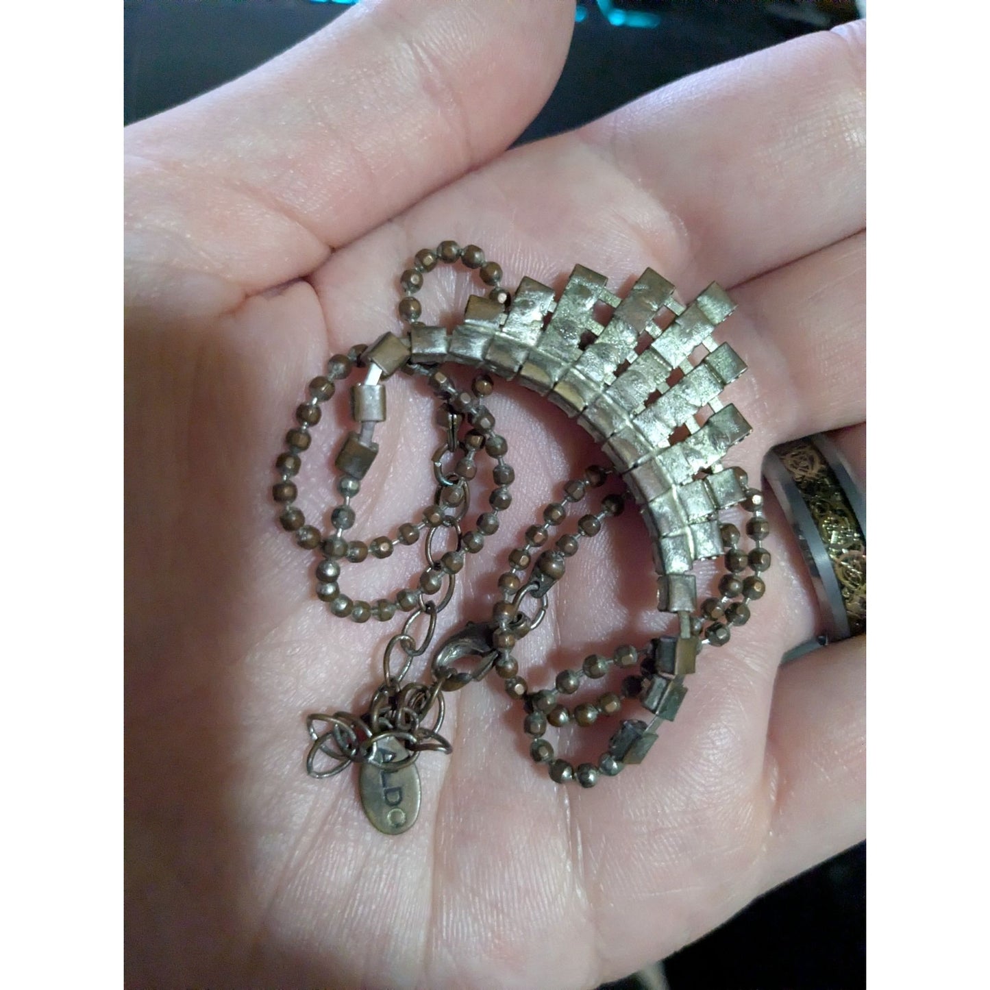 Aldo Glam Silver-Tone Rhinestone Statement Necklace