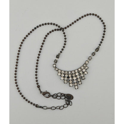 Aldo Glam Silver-Tone Rhinestone Statement Necklace