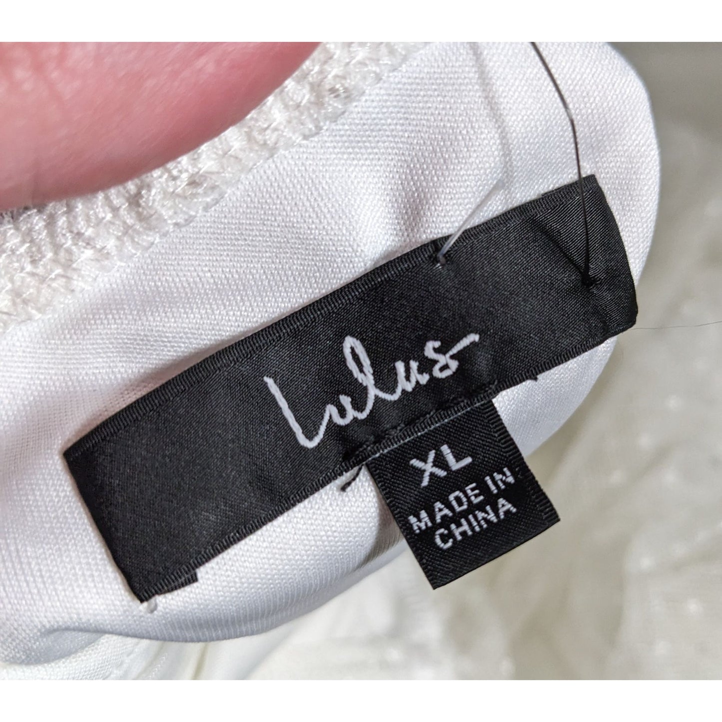 Lulus Regal Radiance Whimsical White Tiered Bustier Dress Size XL