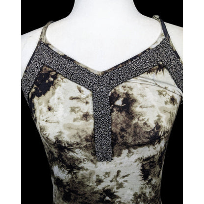 Ruff Hewn Hippie Bohemian Tie Dye Glass Beaded Dress Size XS