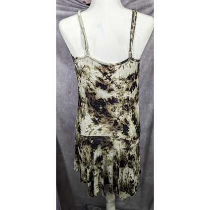 Ruff Hewn Hippie Bohemian Tie Dye Glass Beaded Dress Size XS