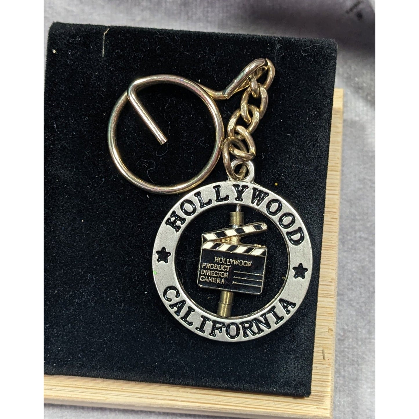 Hollywood California Souvenir Spinning Keychain