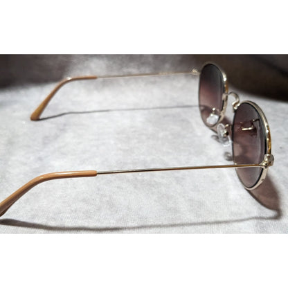 Levis Gold And Tan LEV112W Brown Lens Sunglasses