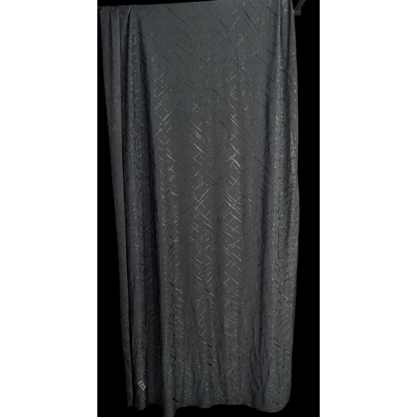K.H.M. Black Textured Scarf/Headscarf