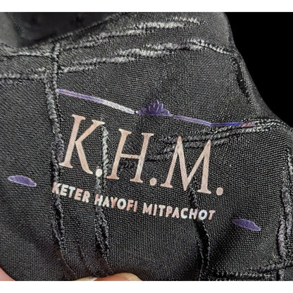 K.H.M. Black Textured Scarf/Headscarf
