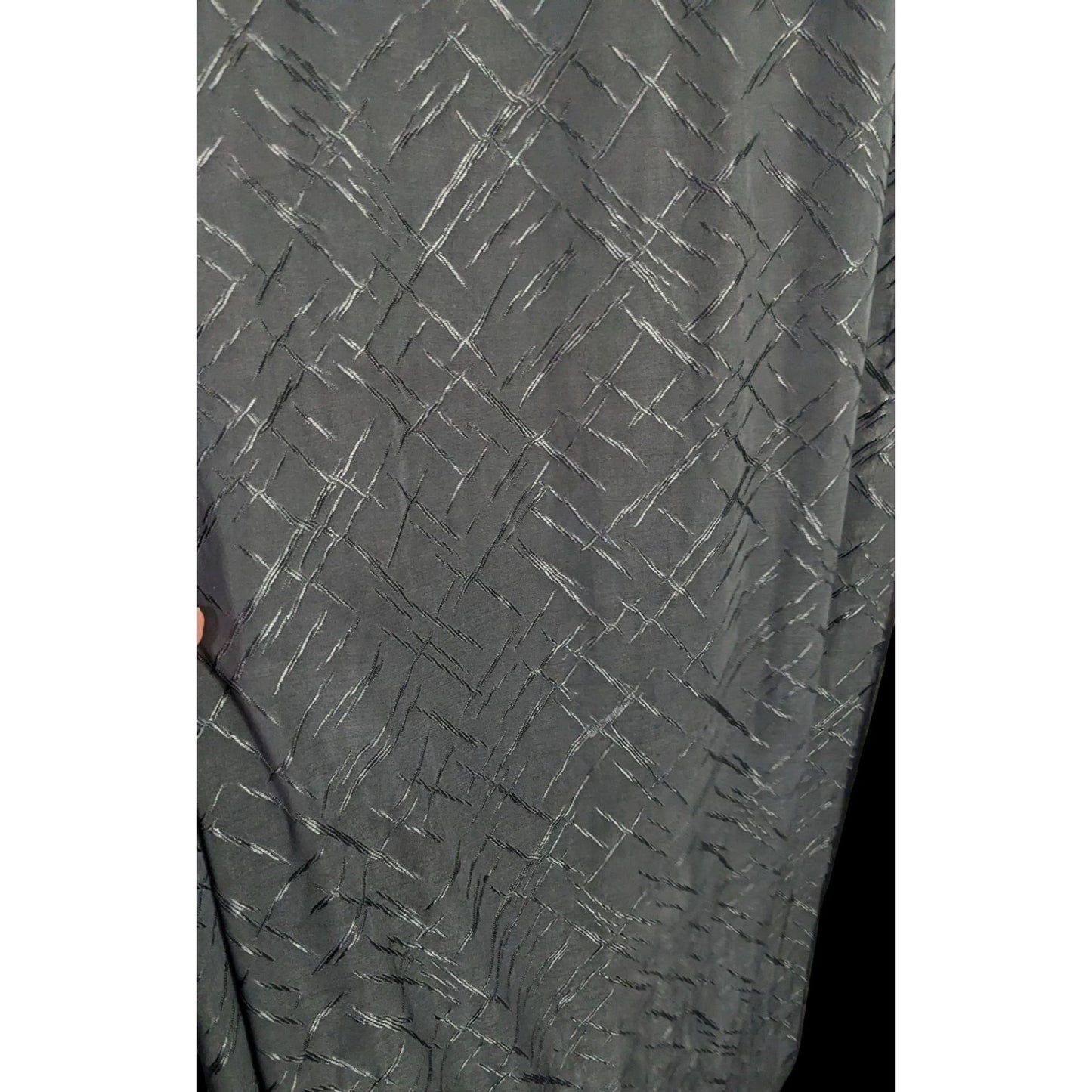 K.H.M. Black Textured Scarf/Headscarf