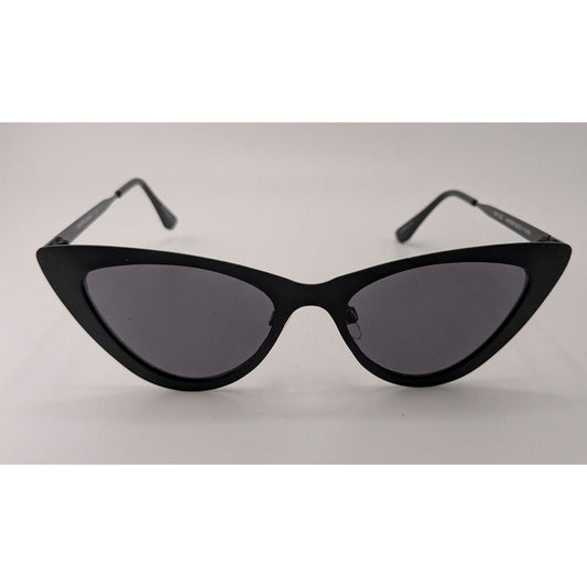 Foster Grant Womens Cat-Eye Sunglasses Black Frame Dark Lenses