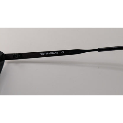 Foster Grant Womens Cat-Eye Sunglasses Black Frame Dark Lenses