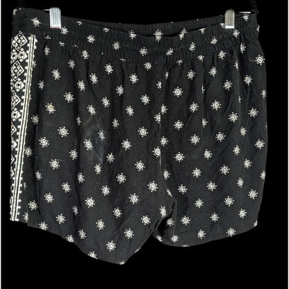 Old Navy Womens Boho Black & White Printed Shorts