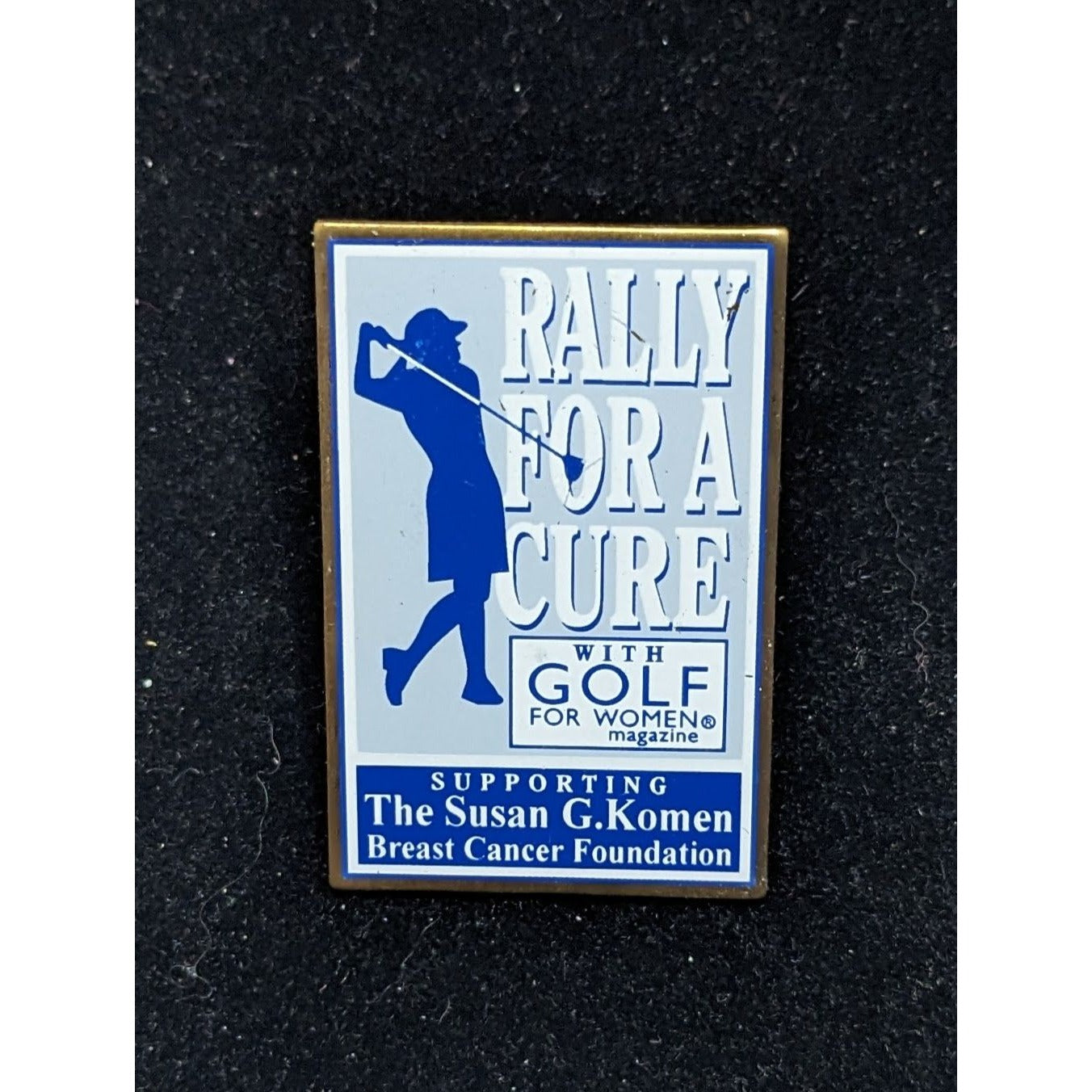 Rally For A Cure Golf For Women Susan G Komen Foundation Lapel Pin