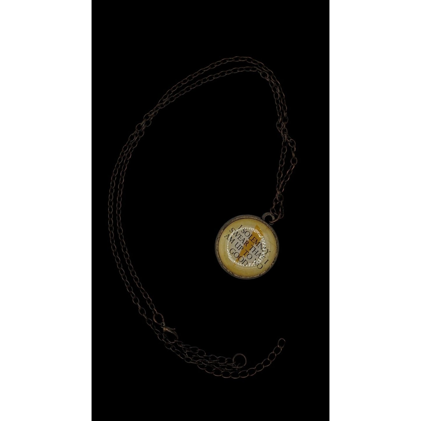 Harry Potter "I Solemnly Swear That I Am Up To No Good" Pendant Necklace