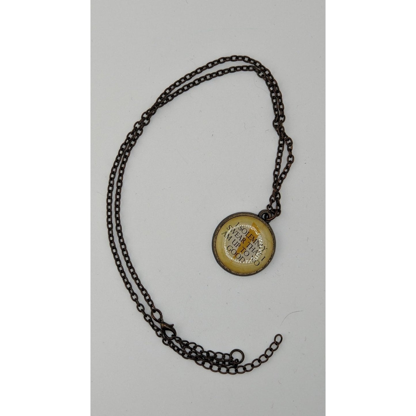 Harry Potter "I Solemnly Swear That I Am Up To No Good" Pendant Necklace