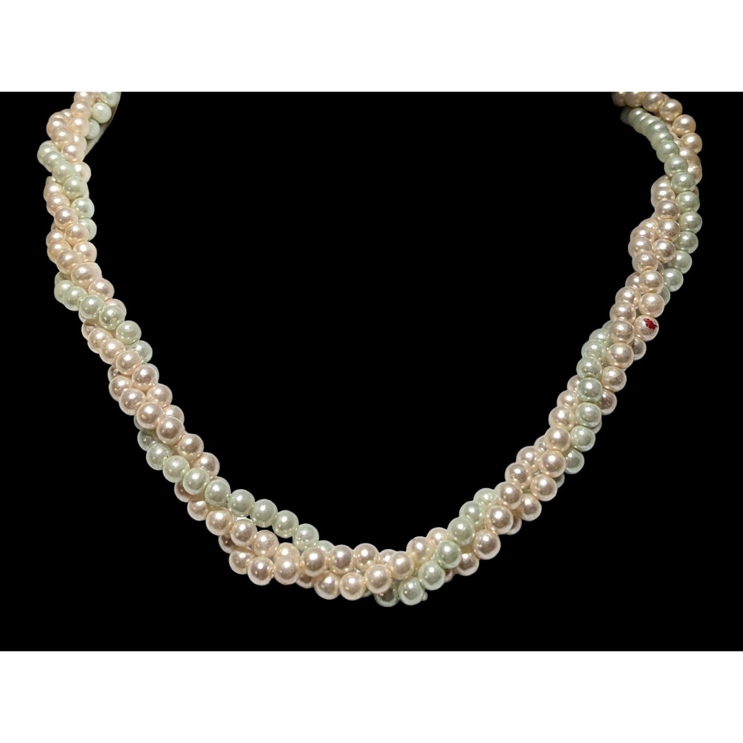 Twisted Pastel Pearl Necklace