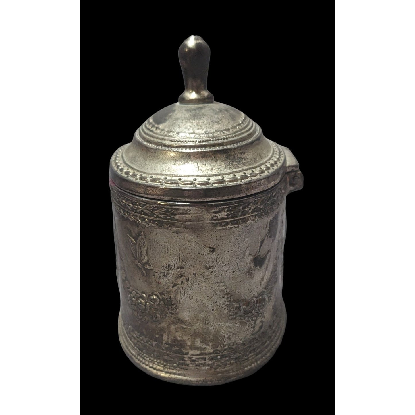 Vintage Silver Lidded Jewelry Box