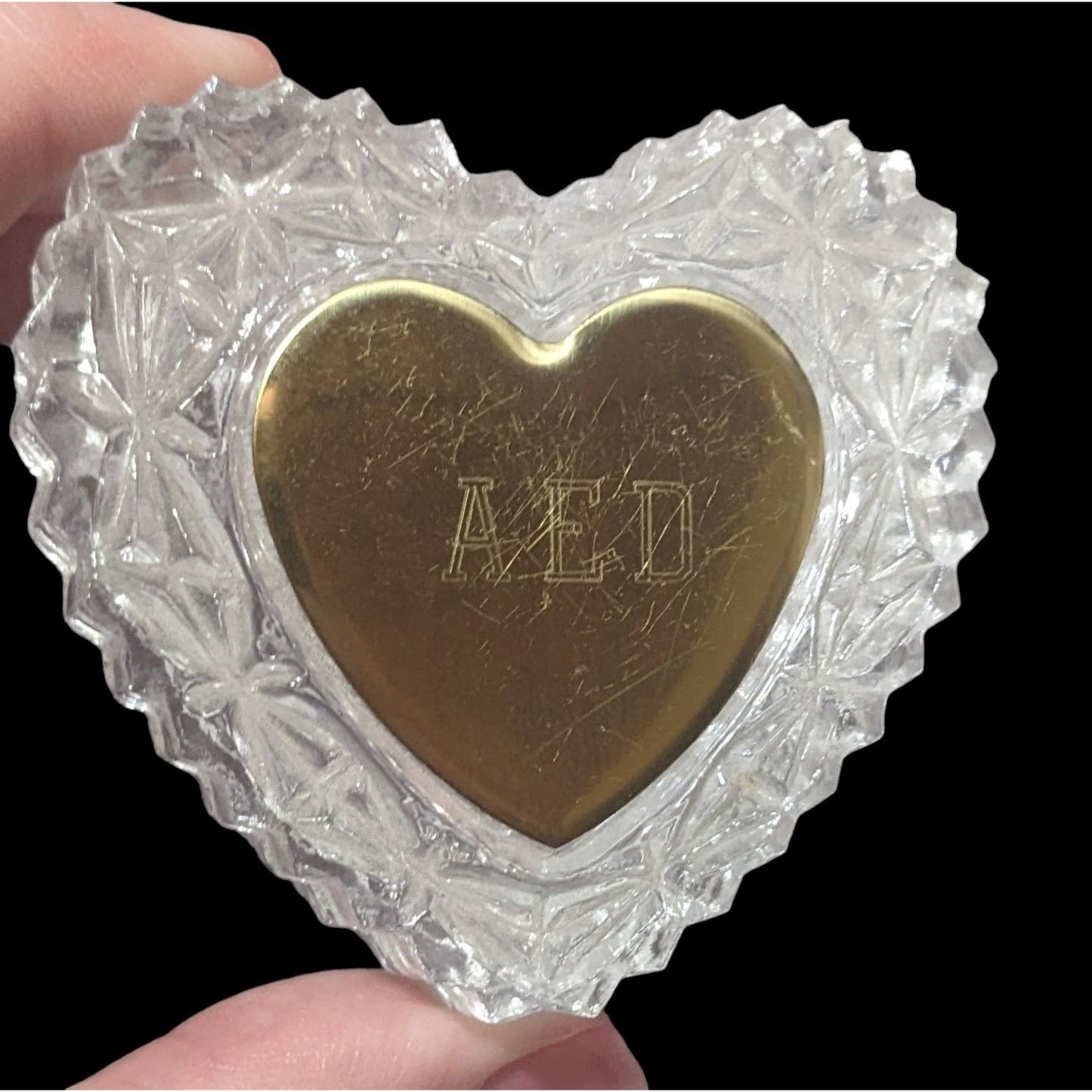 Crystal Heart Trinket Box