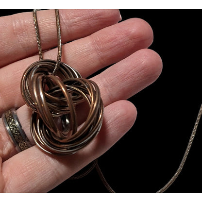 Ring Knot Pendant Necklace