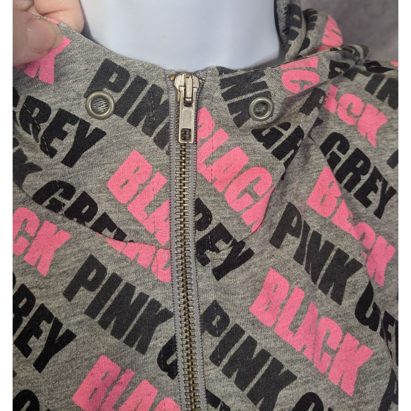 Divided By H&M Black Pink Grey Hoodie