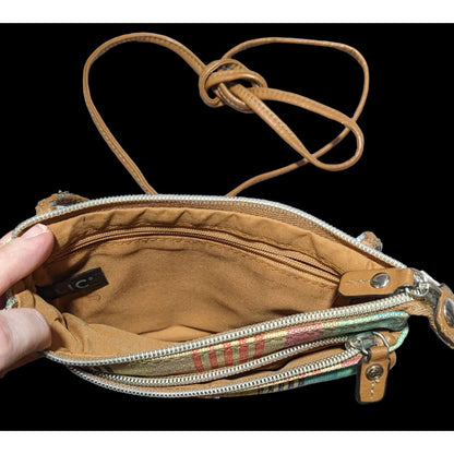 Relic Retro Rainbow Striped Crossbody Bag