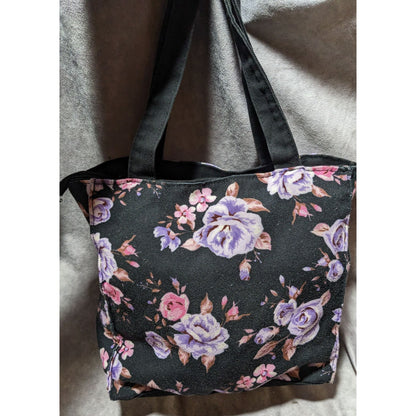 Robin Ruth Gothic Floral Boston Zipper Tote