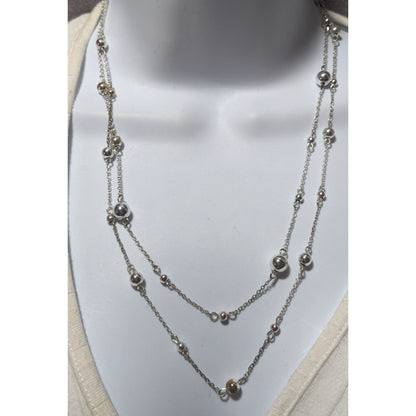 Chaps Beaded Ball Necklace