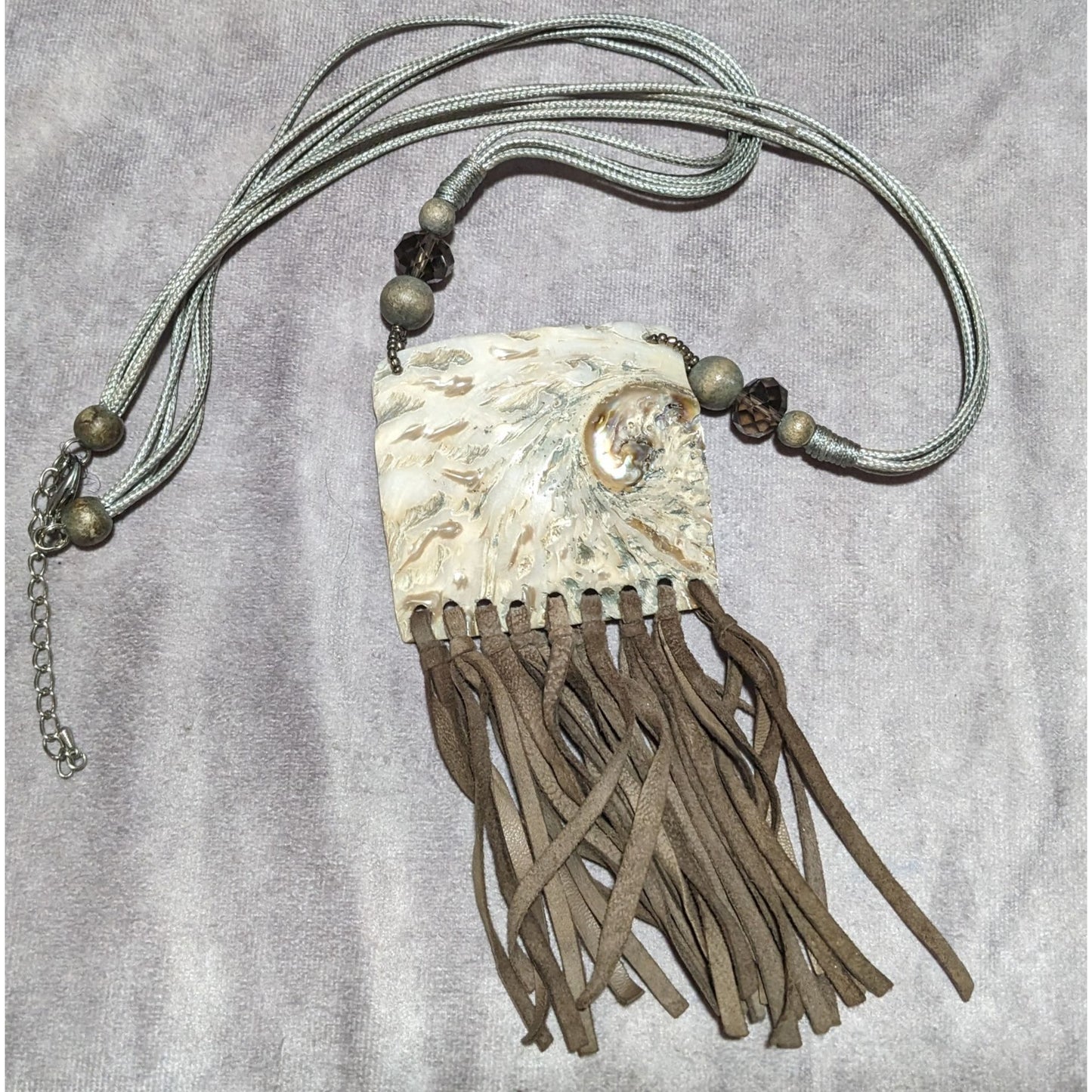 Retro Bohemian Natural Shell Fringe Necklace