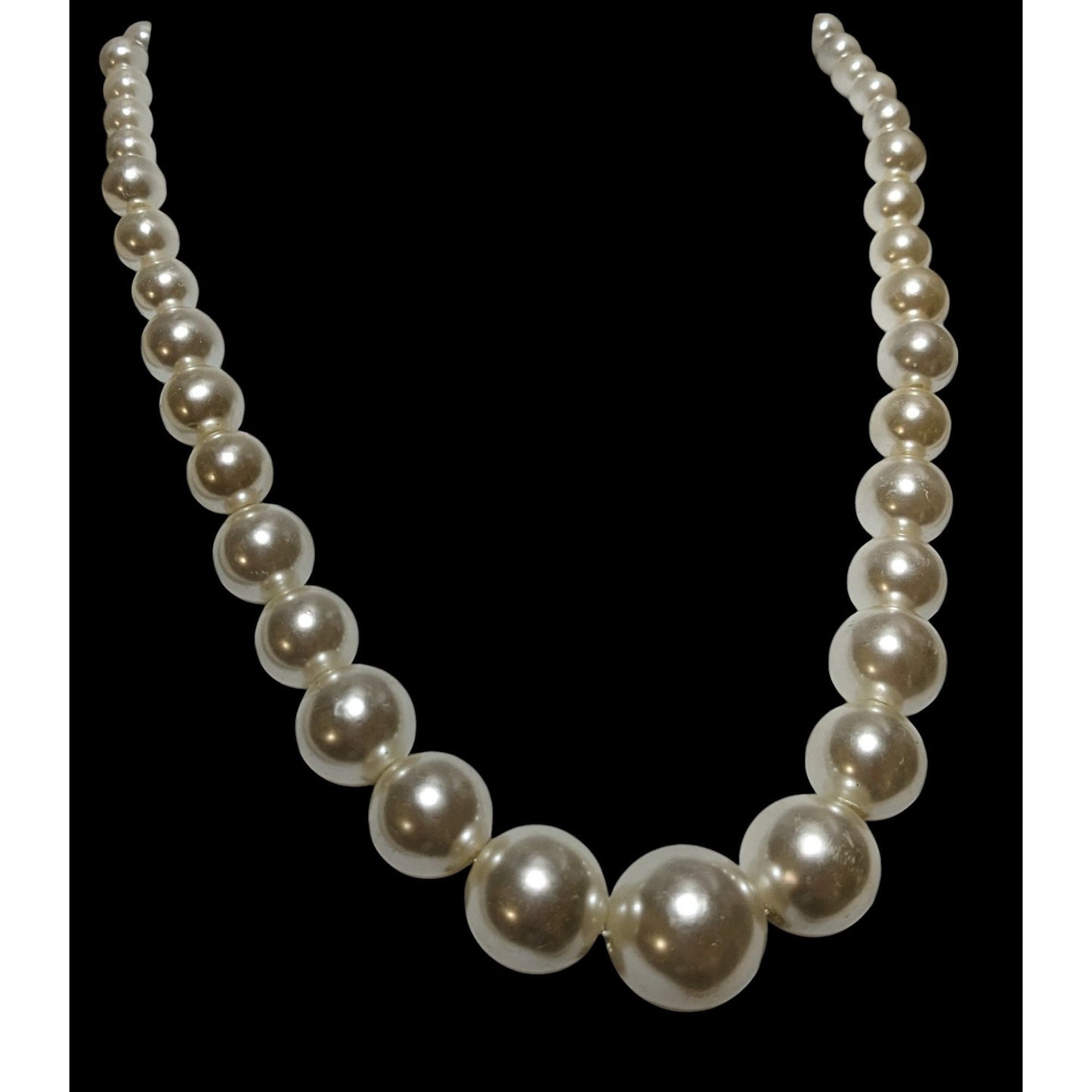 Elegant Glam Graduated Faux Pearl Necklace