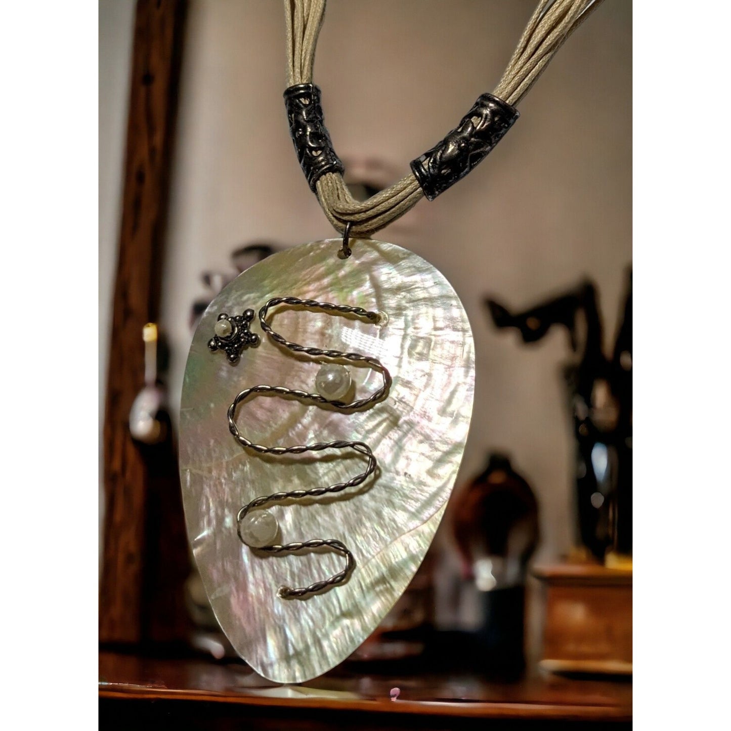 Artisan Shell Sculpture Necklace