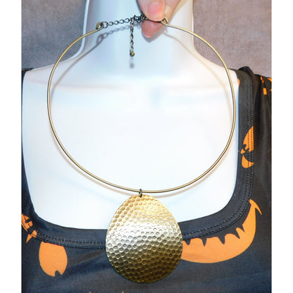 Gold Modern Neckwire Choker