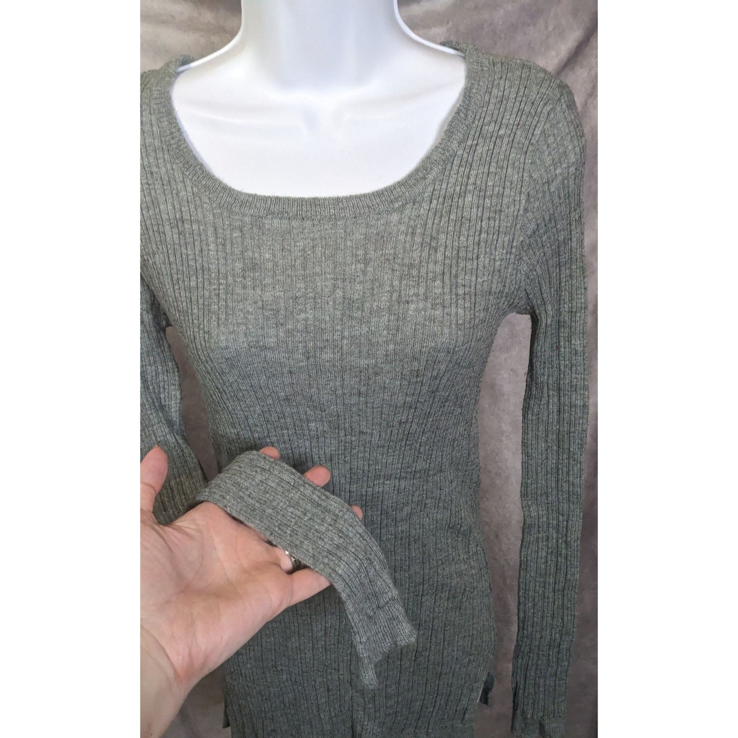 Freshman Forever Grey Knit Top