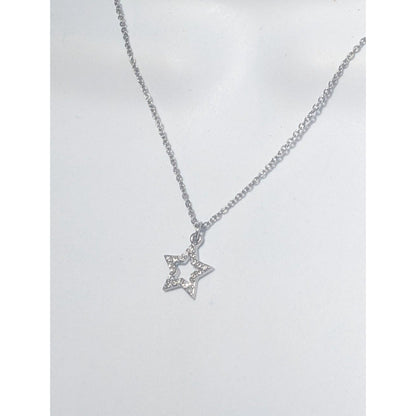 Minimalist Rhinestone Star Necklace