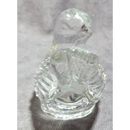 Clear Glass Bird Mini Candle Holder