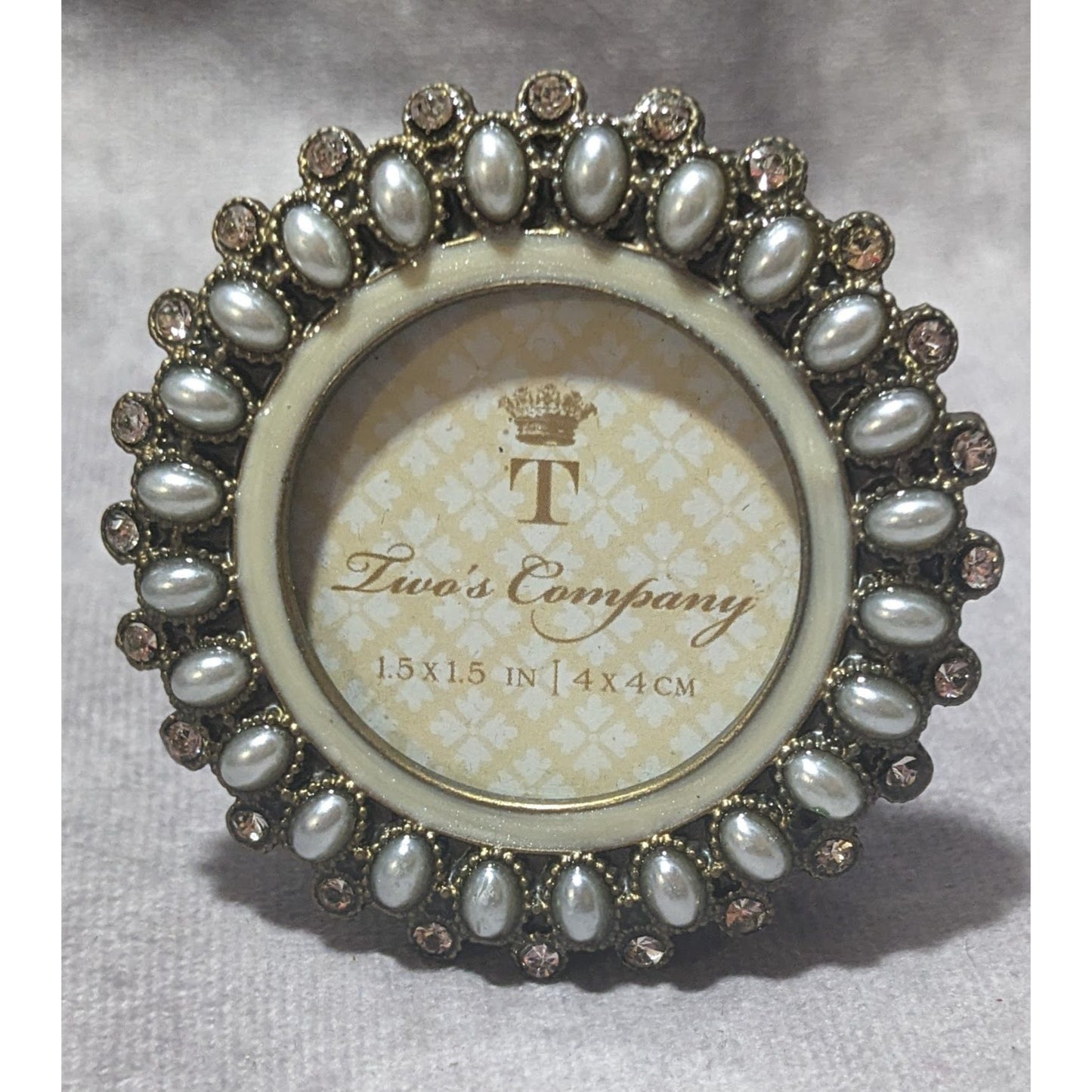 Two's Company Mini Pearl Photo Frame