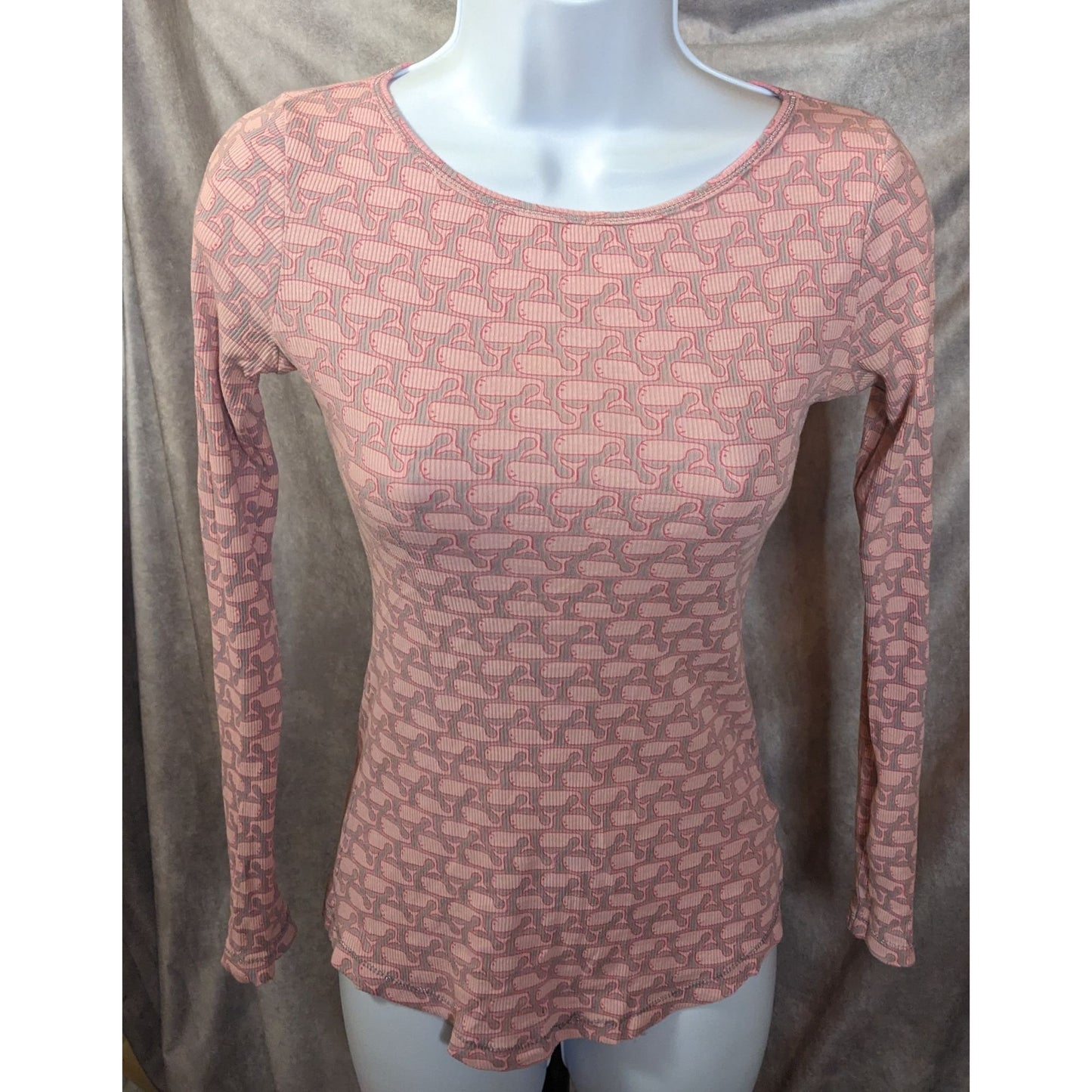 Vintage Energie Pink And Grey Whale Thermal