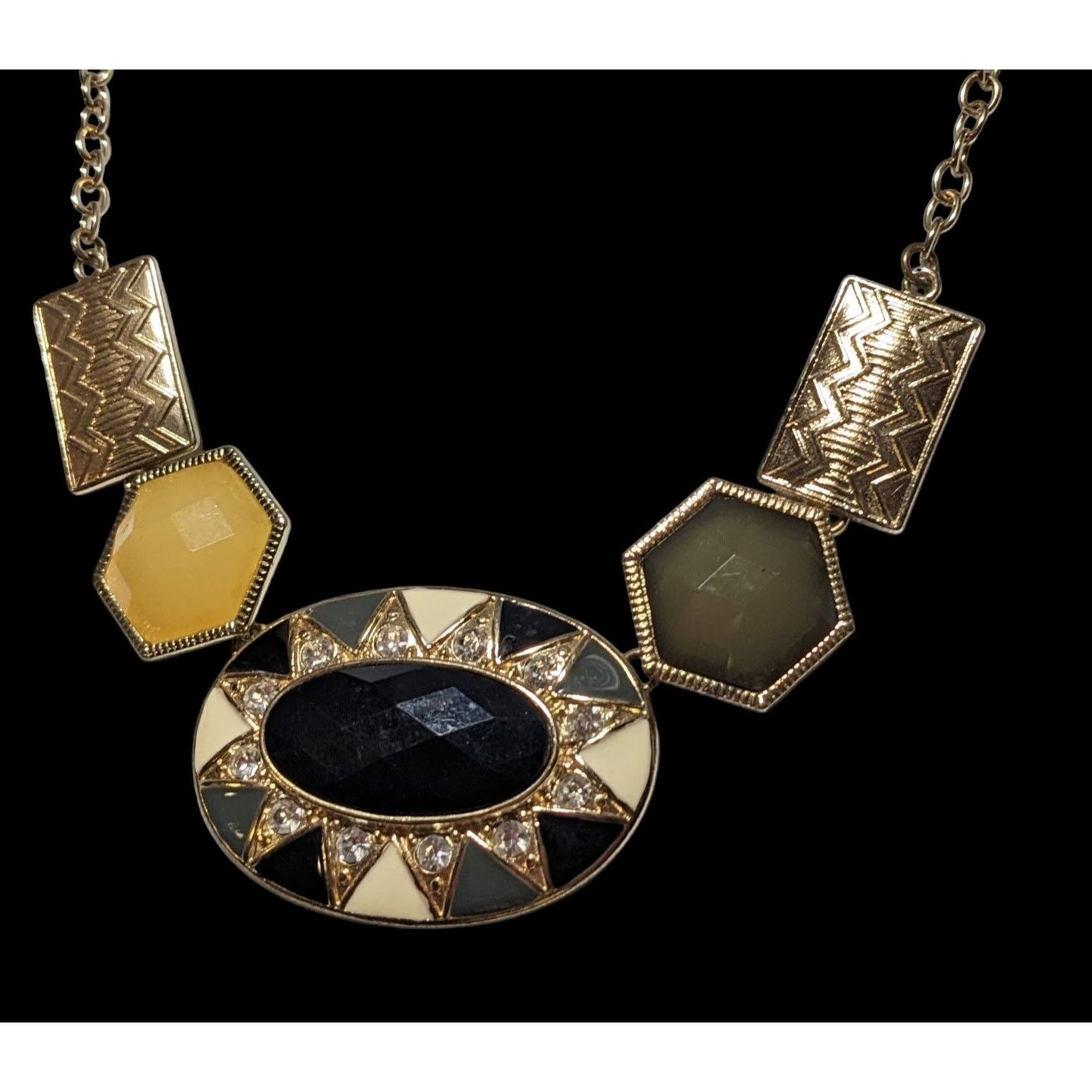 Geometric Glam Statement Necklace